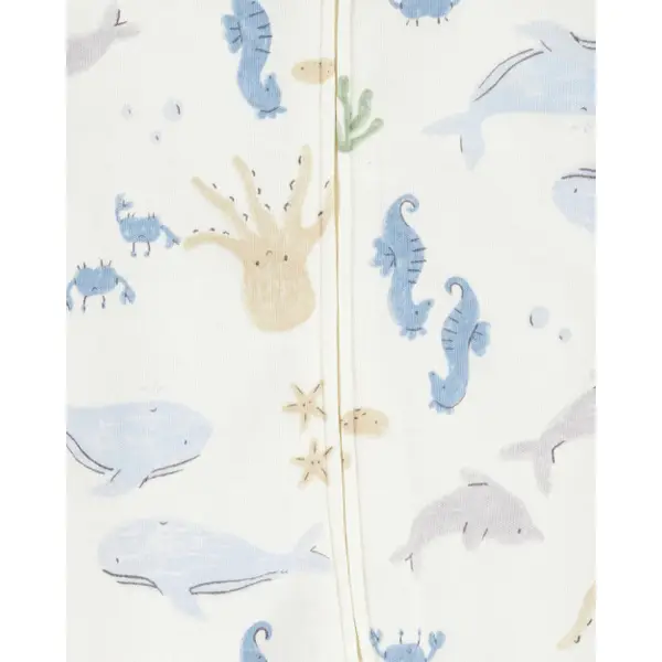 Baby 2-Pack Print 2-Way Zip Cotton Sleep & Play Pajamas