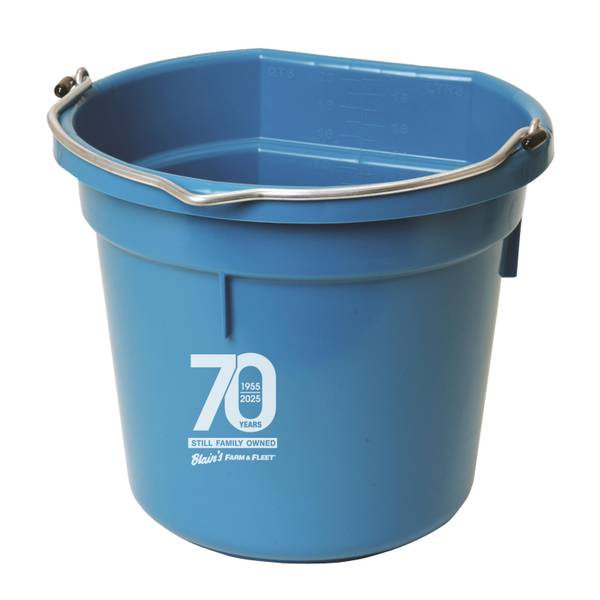 Photo of 20 Quart Flat Back Plastic Bucket