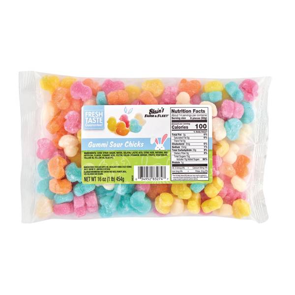 Photo of 16 oz Gummi Sour Chicks
