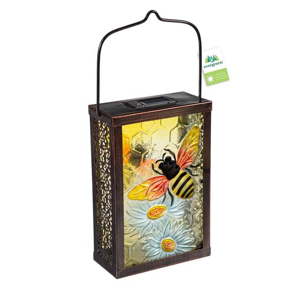 Photo of Solar Hand Painted Lantern Bumble Bee