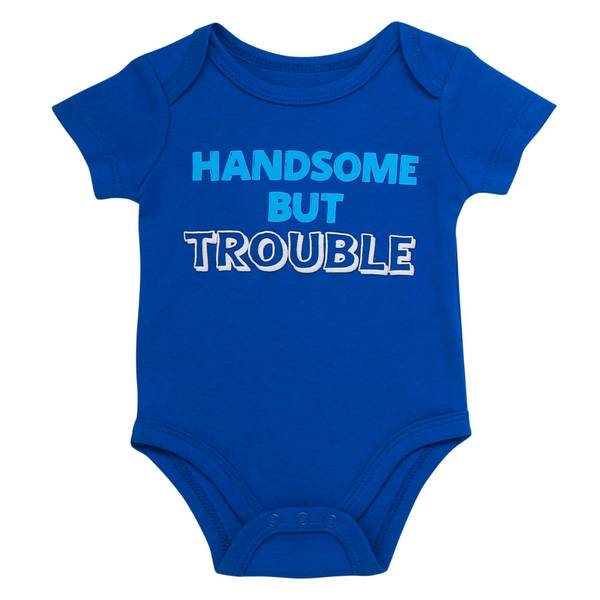 Photo of Infant Boy's Handsome But Trouble Bodysuit