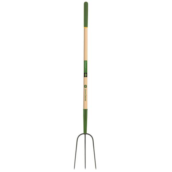 Photo of 3 Tine Manure Fork with Wood Handle, 48"