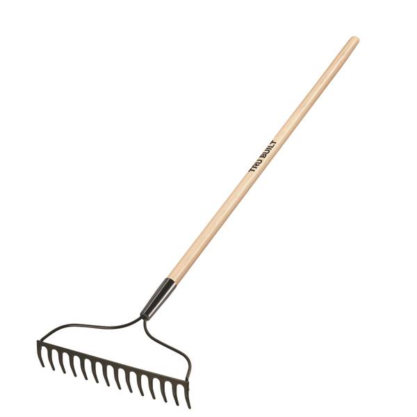 Photo of 48" 14 Tine Welded Bow Rake with Wood Handle