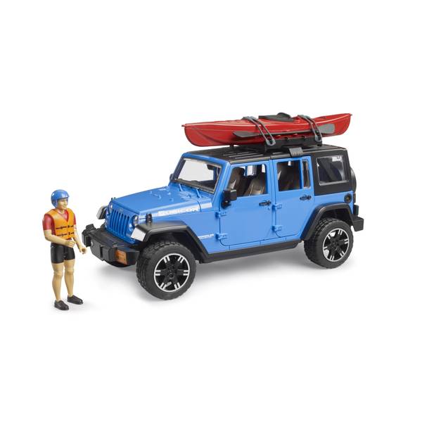 Photo of Jeep Wrangler Rubicon Unlimited with Kayak and Figure