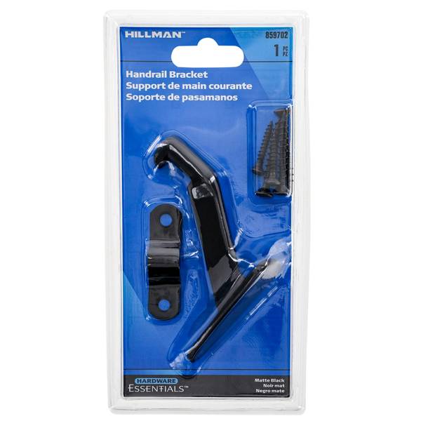 Photo of Heavy Duty Handrail Bracket, Matte Black