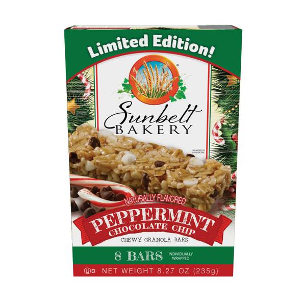 Photo of 8-Count Peppermint Chocolate Chip Granola Bar