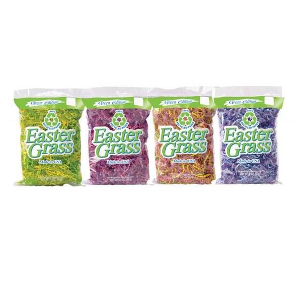Photo of Ruffle Cut Spring Mix 100% Recycled Paper Easter Grass 1.5 Oz., Assorted Colors