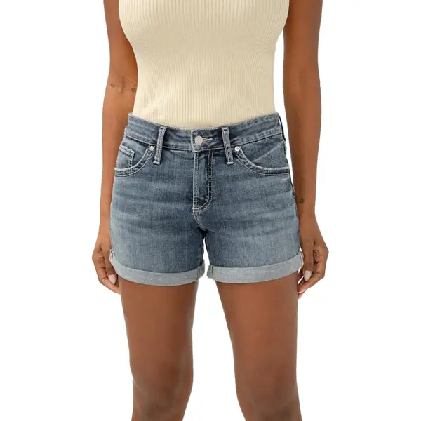 ショートパンツ Michael Kors DENIM BOYFRIEND SHORTS Boyfriend Denim Shorts | Michael Kors [US]