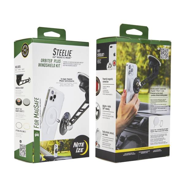 Nite Ize Steelie Orbiter Plus Windshield Kit - STOMSWK-01-R8