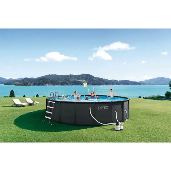 Intex Ultra XTR Frame Above Ground Pool w/ Sand Filter Pump, 20' x