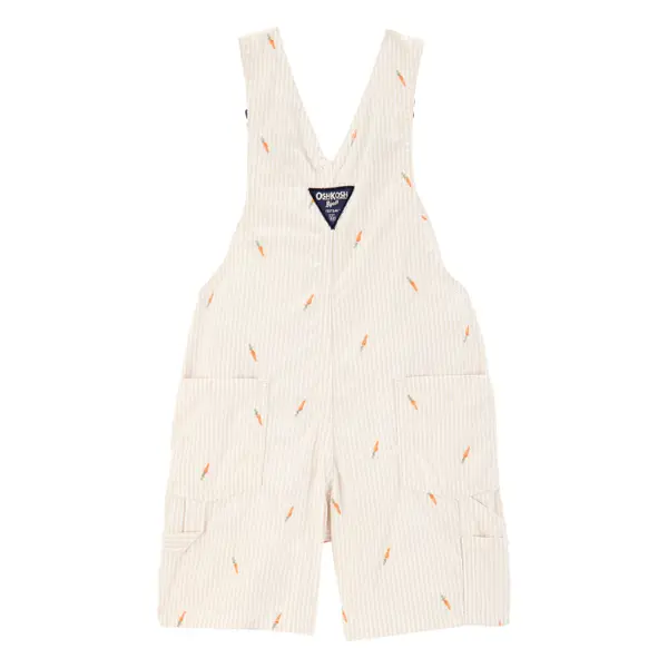 oshkosh アニマル柄 Oshkosh Toddler Boys Carrot Print Striped Shortalls