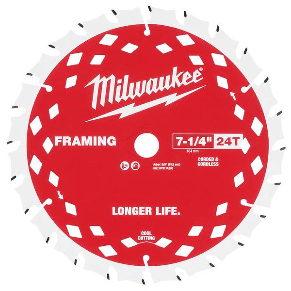 Photo of 2-Pack 7-1/4" 24T Framing Circular Saw Blade