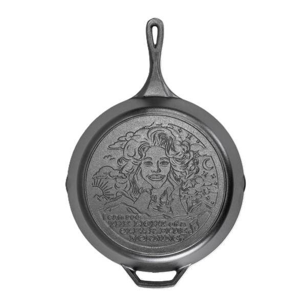 Photo of 13.25 Inch Light of a Clear Blue Morning Dolly Parton Skillet