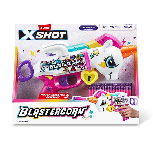 X-Shot Blastercorn Foam Dart Shooter with Flapping Unicorn Wings