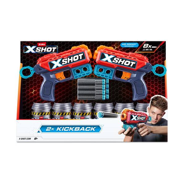 NEW ショッキングショット 2箱セット X-Shot XSHOT Excel Double Kickback Blaster Combo Pack - 36202-2022