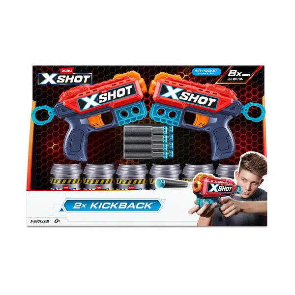 X-Shot XSHOT Excel Double Kickback Blaster Combo Pack - 36202-2022
