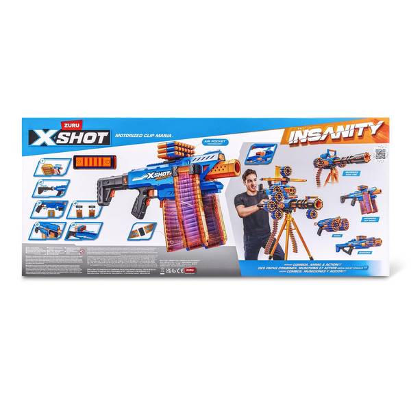 X-Shot Insanity Motorized Clip Mania - 36786-S001 | Blain's Farm