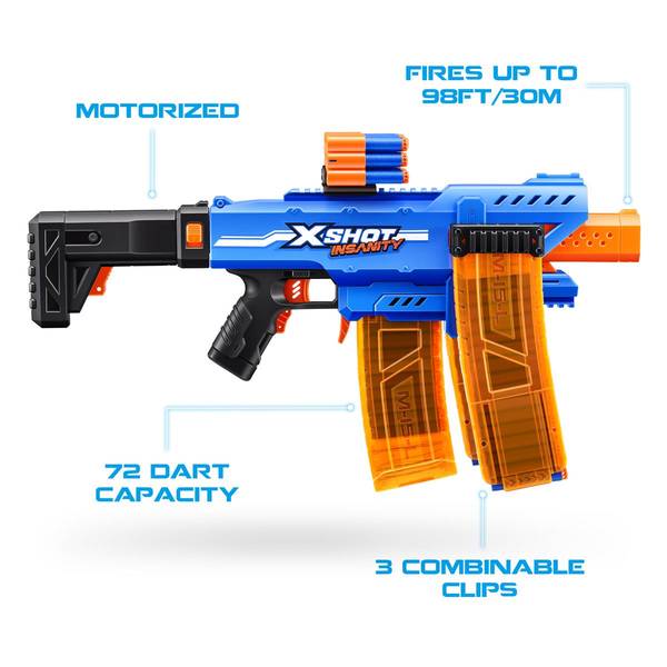 X-Shot Insanity Motorized Clip Mania - 36786-S001 | Blain's Farm