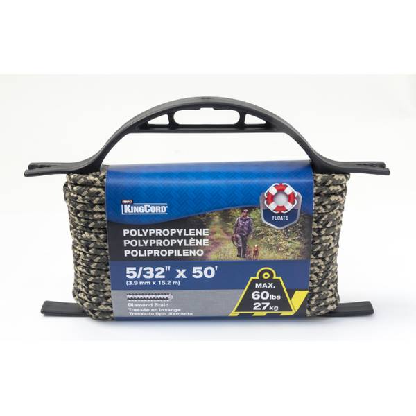 Photo of 5/32" x 50' Diamond Braid Polypropylene Rope, Camouflage