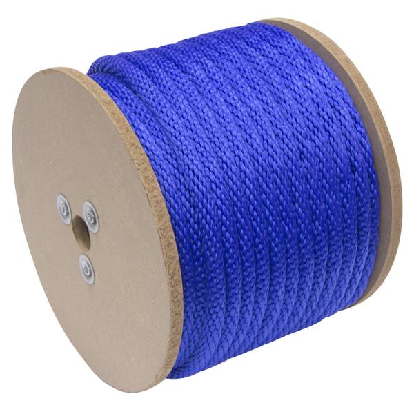 Photo of 5/8" x 200' Smooth Braid Polypropylene Rope, Royal Blue