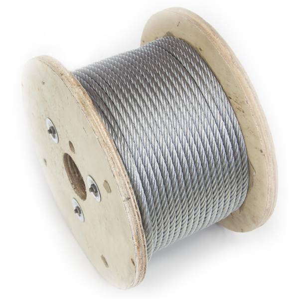 Photo of 1/2" x 100' 7 x 19 Galvanized Wire Rope