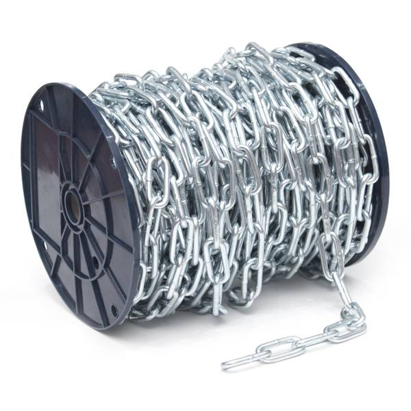 Photo of 2/0 x 98' Straight Link Coil Chain, Zinc