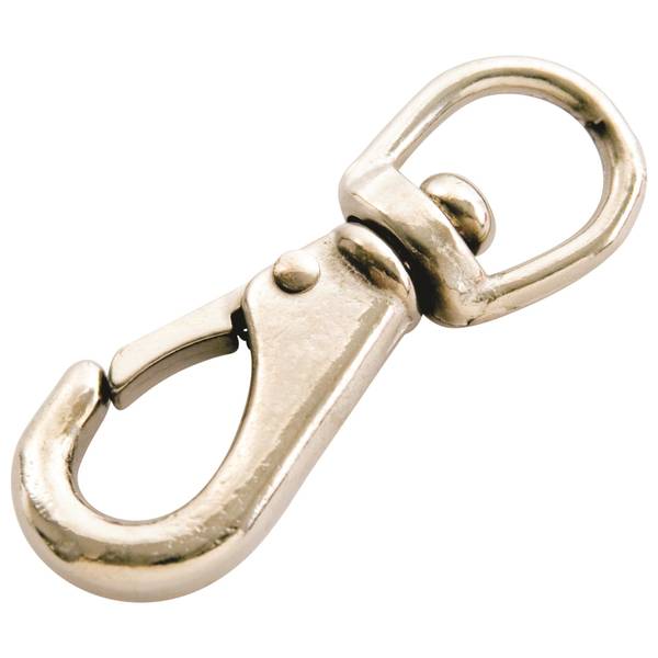 Photo of 4-1/2" Swivel Eye Boat Snap, Nickel-Plated Bronze