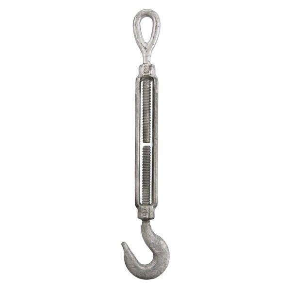 Photo of 3/8" x 6" Galvanized Eye-Hook Long Turnbuckle