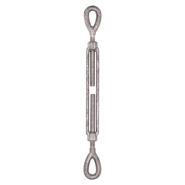 Photo of 3/8" x 6" Galvanized Eye-Eye Long Turnbuckle