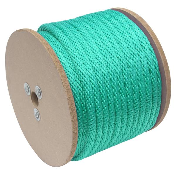 Photo of 5/8" x 200' Smooth Braid Polypropylene Derby Rope, Green