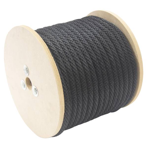 Photo of 5/8" x 200' Smooth Braid Polypropylene Derby Rope, Black