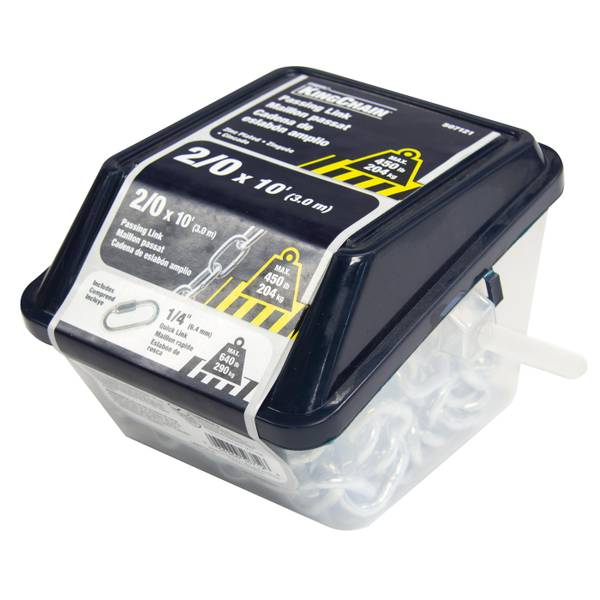 Photo of 2/0 X 10' Passing Link Chain-, Zinc