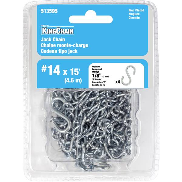 Photo of #14 x 15' Jack Chain, Zinc-Plated