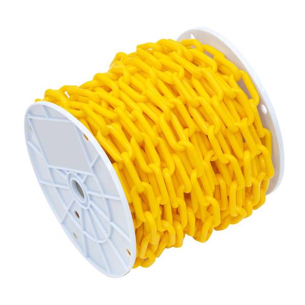Photo of 2" x 65' Plastic Chain, Yellow