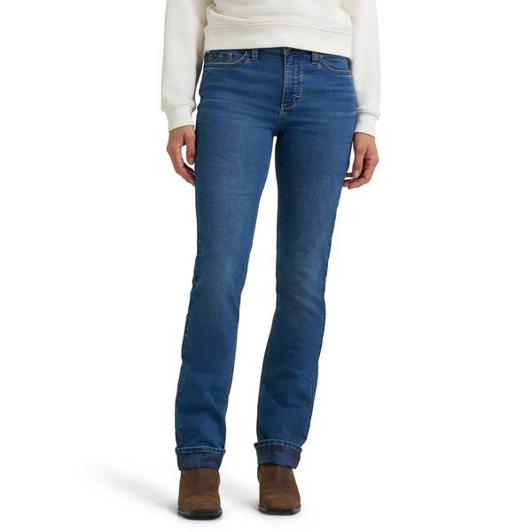 Photo of Women's Fleece Lined Straight Leg Jeans
