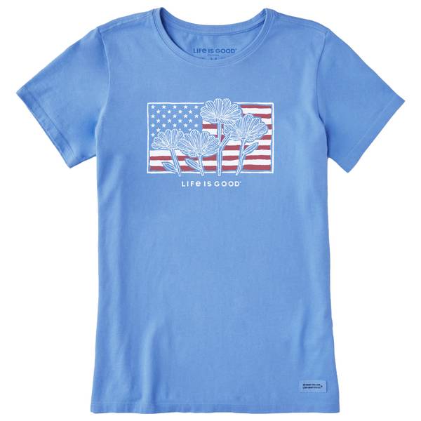 Photo of Women's Flower Flag Short Sleeve Crusher Tee