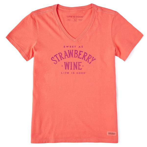 Photo of Women's Sweet as Strawberry Wine Short Sleeve Crusher-lite Tee