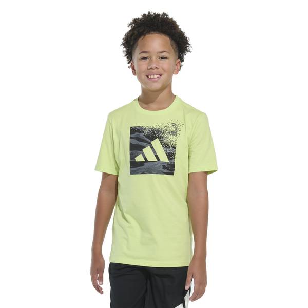 Adidas Boy's Short Sleeve Camo Box Logo Tee AA10092-AG32-JC2-S