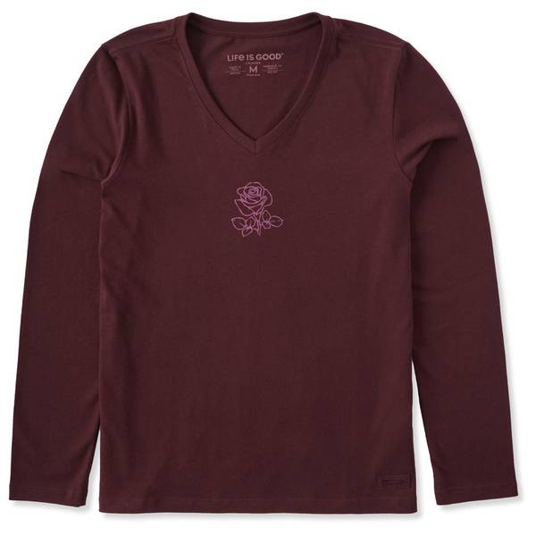 Photo of Women's Crafty Rose Long Sleeve Crusher Tee