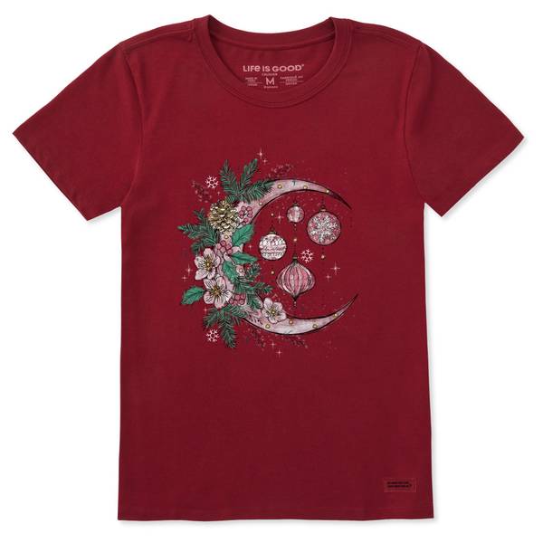 Photo of Women's Christmas Ornament Moon Short Sleeve
