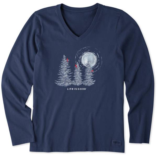 Photo of Women's Snowy Pines Cardinals Long Sleeve Crusher Vee