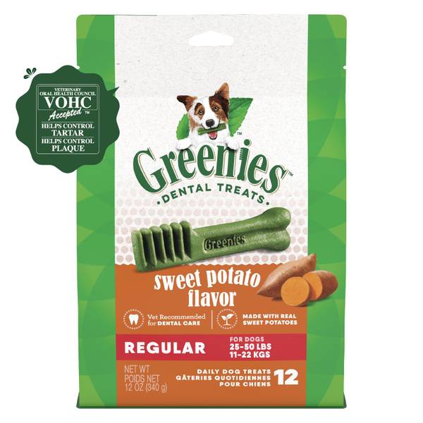 Photo of Regular Natural Dog Dental Treats, 12 oz, Cleans Teeth, Freshens Breath