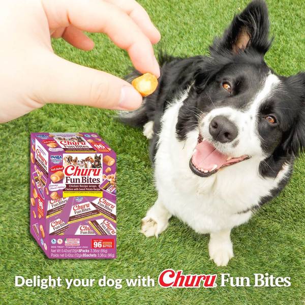 冷凍ヤワゲ　Bambi Churu 8-Pack Fun Bites for Dogs, Chicken with Sweet Potato