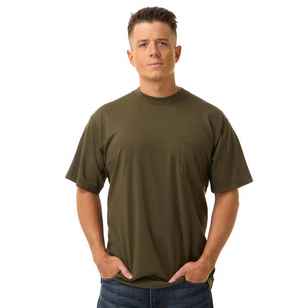 Work N' Sport Men's Jersey Pocket Tee