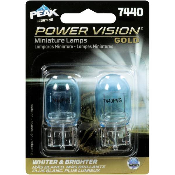 Photo of 2-Pack 7440 Power Vision Gold Miniature Bulbs