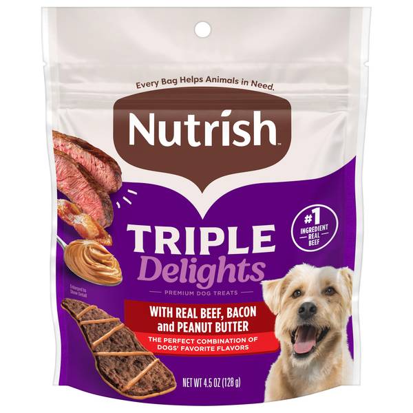 Photo of Triple Delights Jerky Dog Treats, 4.5 oz, Real Beef as #1 Ingredient