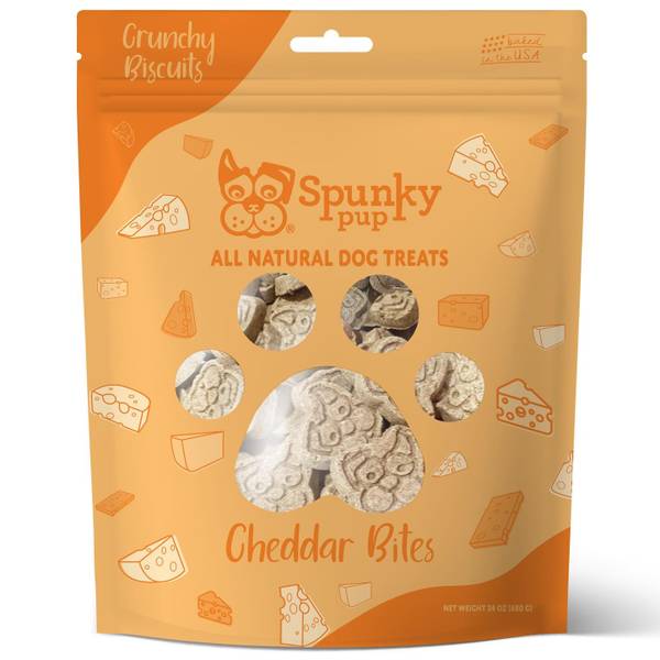Photo of Cheddar Bites Crunchy Biscuit Dog Treats, 24 oz, All-Natural