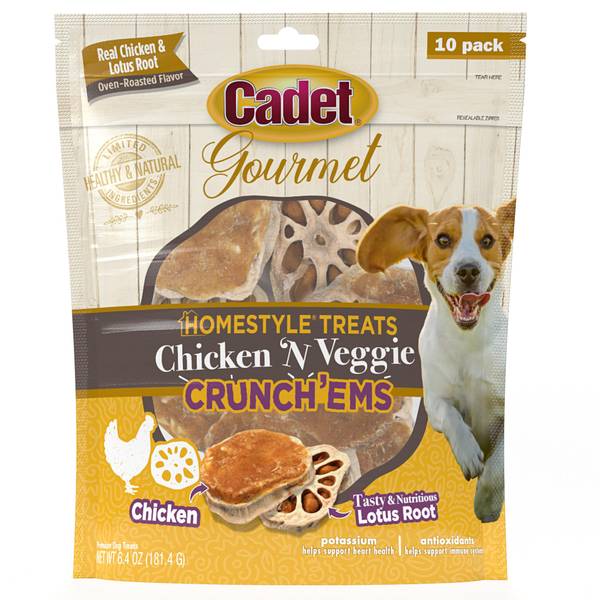 Photo of 10-Pack Gourmet Chicken 'N Veggie Crunch'ems, Real Chicken & Lotus Root