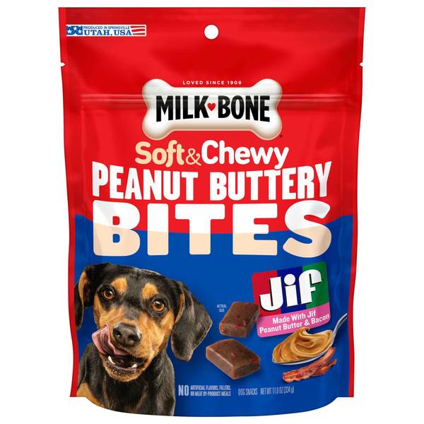 Photo of Peanut Buttery Bites Soft Dog Treats, 11.8 oz, Chewy