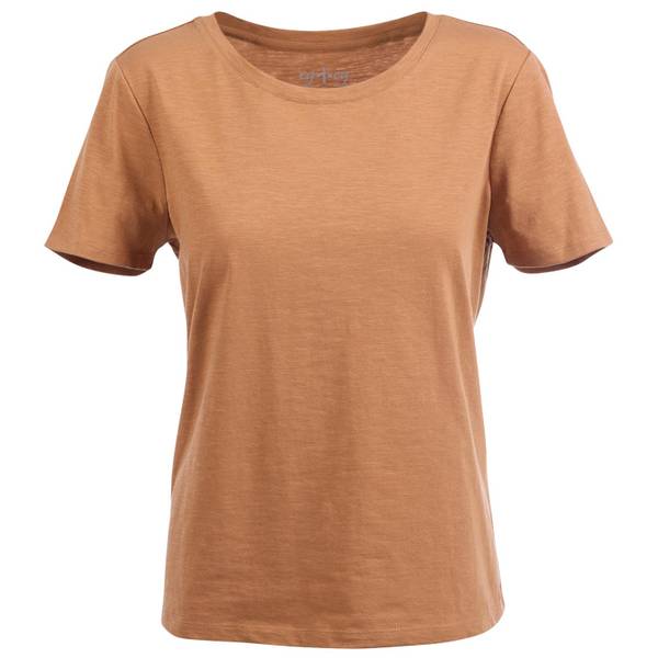 Photo of Women's Short Sleeve Scoop Neck Slub Tee